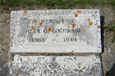 Alex Cochrane's Gravestone
