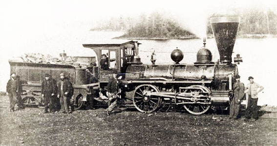 Locomotive Cobourg-Peterborough 1870
