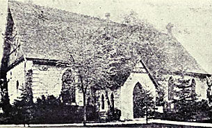 St John's Log Church in 1834