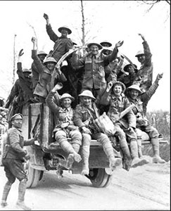 Soldiers at Vimy Ridge