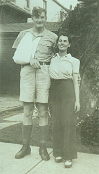 Archie McLeod and his sister-in-law Jean Dobie