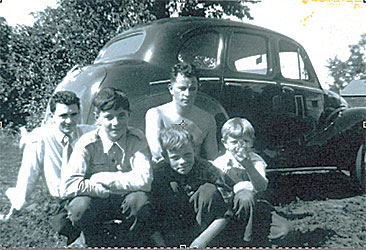 Gordon and Ernie Still with youngest brothers John, Gary and Ken