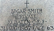 Gravemarker Edgar Smith  (1957)