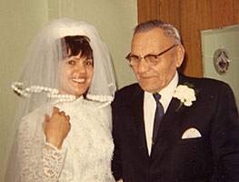 Ventrice & Eldred Thomas at her Wedding