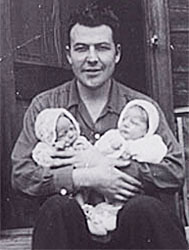 Raymond Thomas with Twins