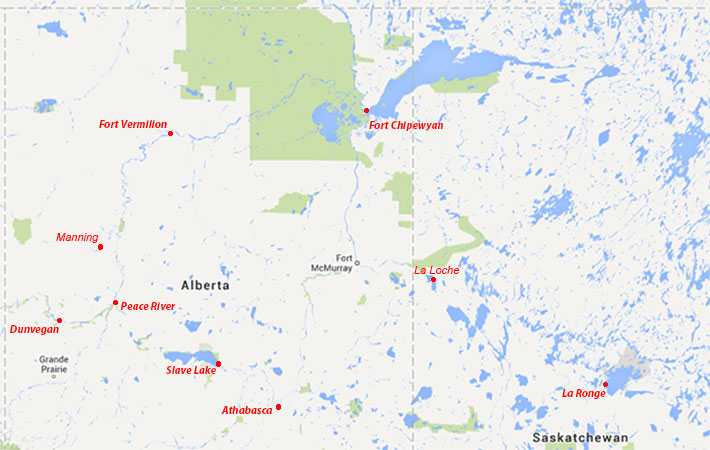 Peace River - Athabasca River Region