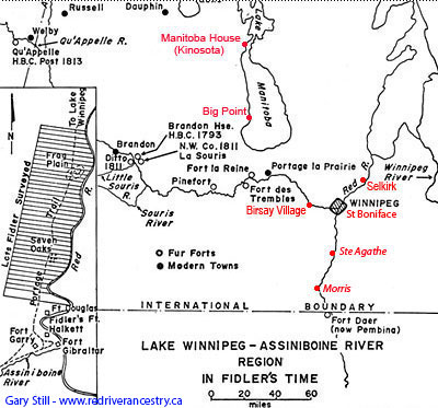 Assiniboine River in Fidler's Time