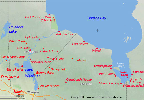 HBC Forts around Hudson Bay