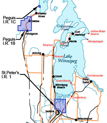 St Peters and Fisher River Indian Reserves