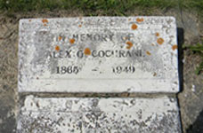 Alex Cochrane's Gravestone