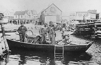 Nelson Conrad in Diving Outfit