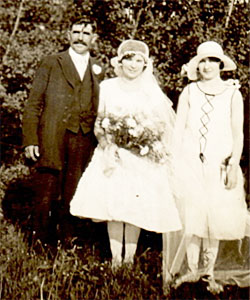 nelson wedding june minnie conrod 1926 conrad aubrey redriverancestry