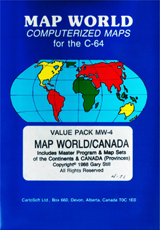 Map World for the Commodore 64