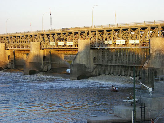 Lockport Bridge and Dam