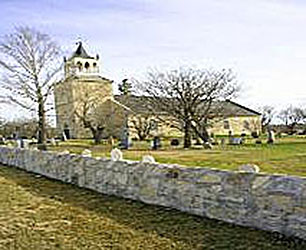 Old St Andrews Church on the Red River