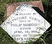 Catherine Harper-Monkman Headstone