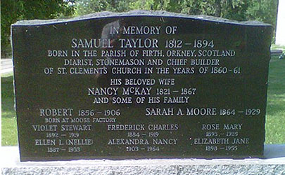 Samuel Taylor Gravestone