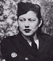 Peggy Thomas in uniform