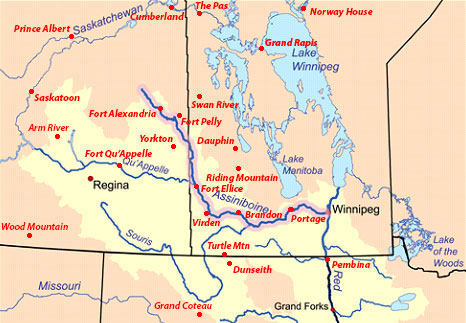 Assiniboine River HBC Forts