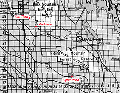 Duck and Riding Mountain area of Manitoba