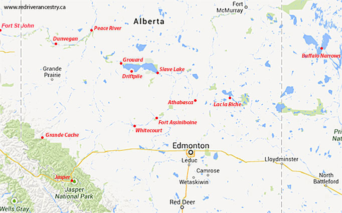 Jasper - Edmonton - Battleford