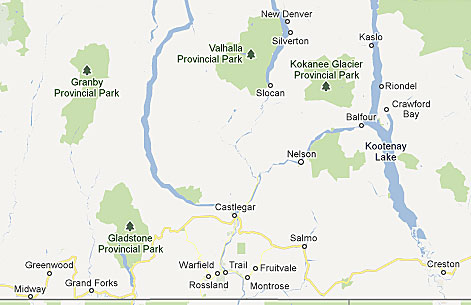 Nelson area of BC